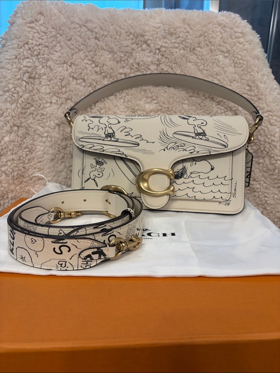 Coach Handbags - Coach Peanuts Tabby Shoulder Bag with Newspaper Print 26
